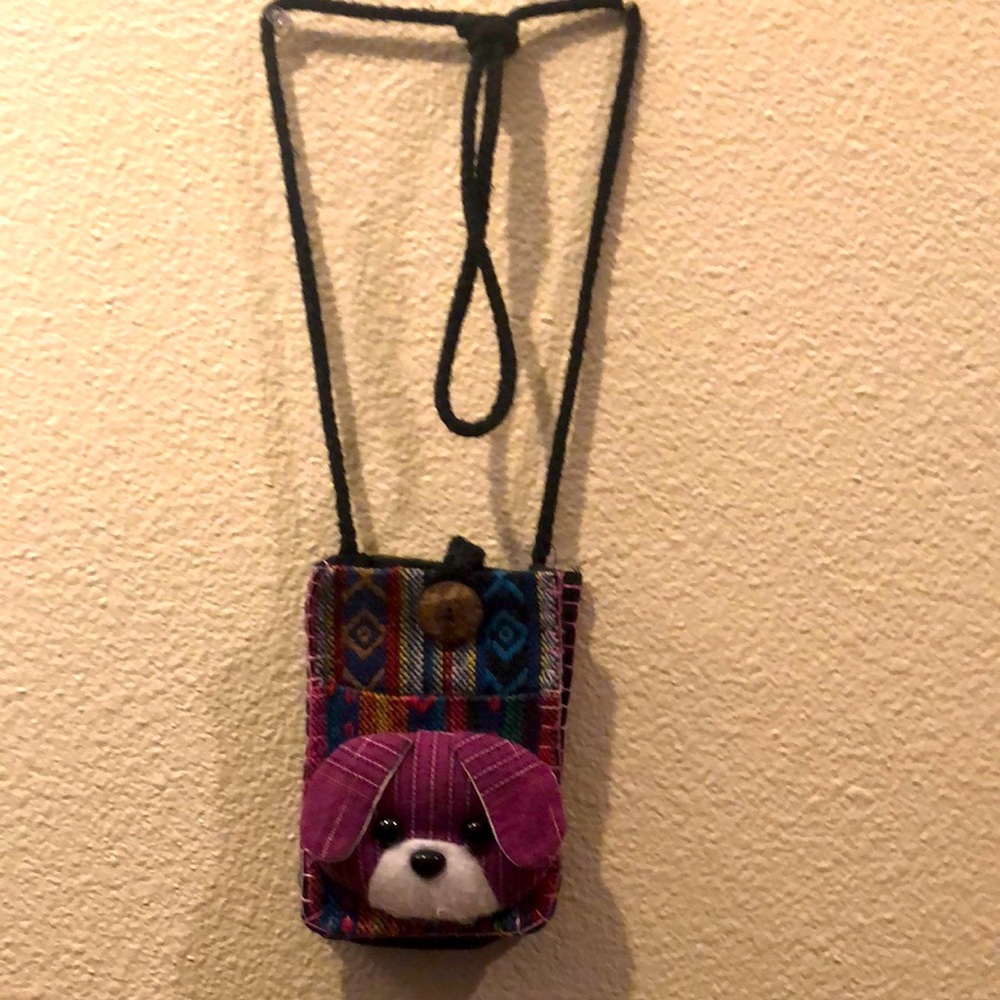 Hand made on cotton bag.